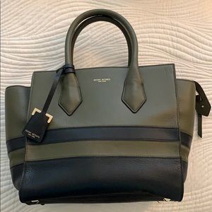 Henry Bendel Stripe Leather Tote
